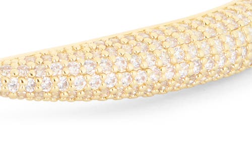 Eye Candy Los Angeles Audra Cz Pavé Cuff Bracelet In Gold
