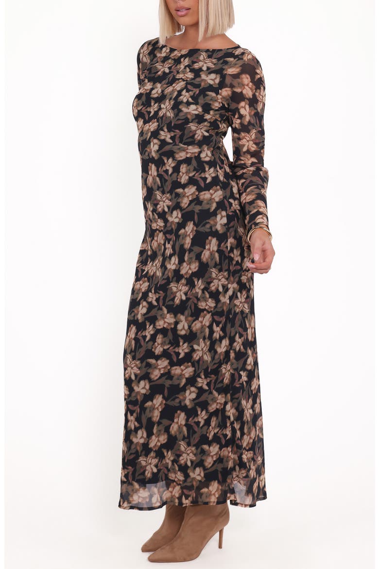 Joran Floral Long Sleeve Dress, Alternate, color, FIRED BLOOM