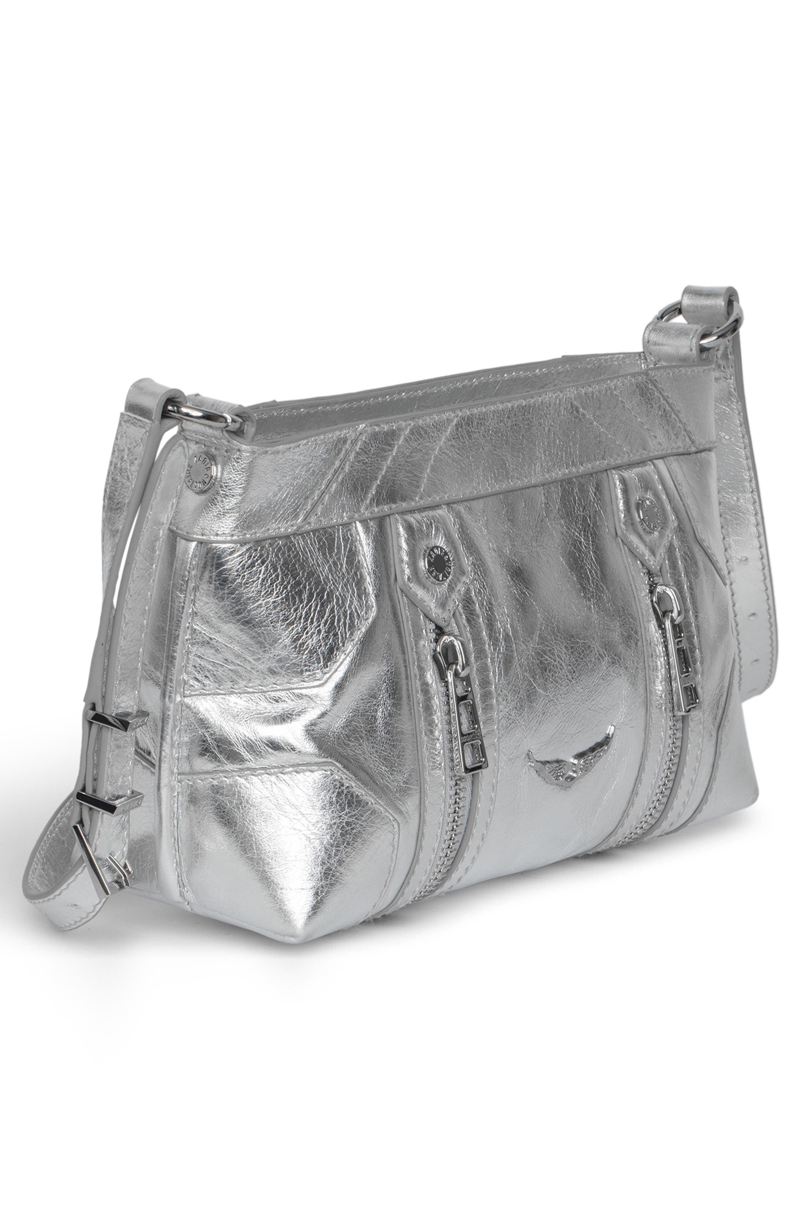 Zadig & Voltaire Sunny Mood Vintage Metal Crossbody Bag, Alternate, color, 