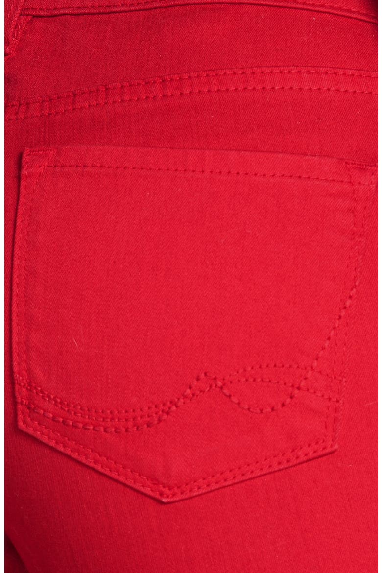'Clarissa' Fitted Stretch Ankle Skinny Jeans, Alternate, color, CRIMSON RED