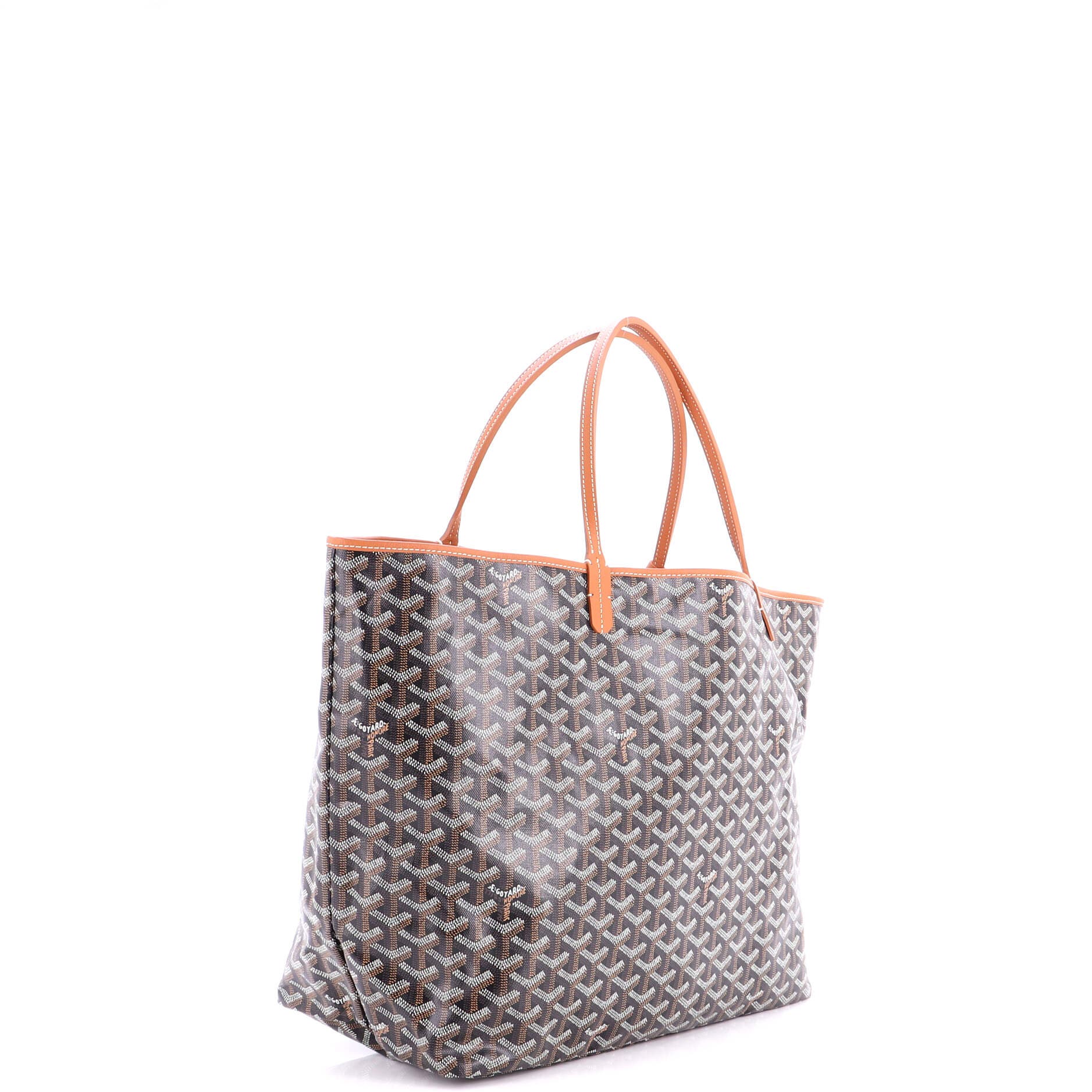 Pre-Owned Goyard Saint Louis Tote Coated Canvas GM, Alternate, color, Brown