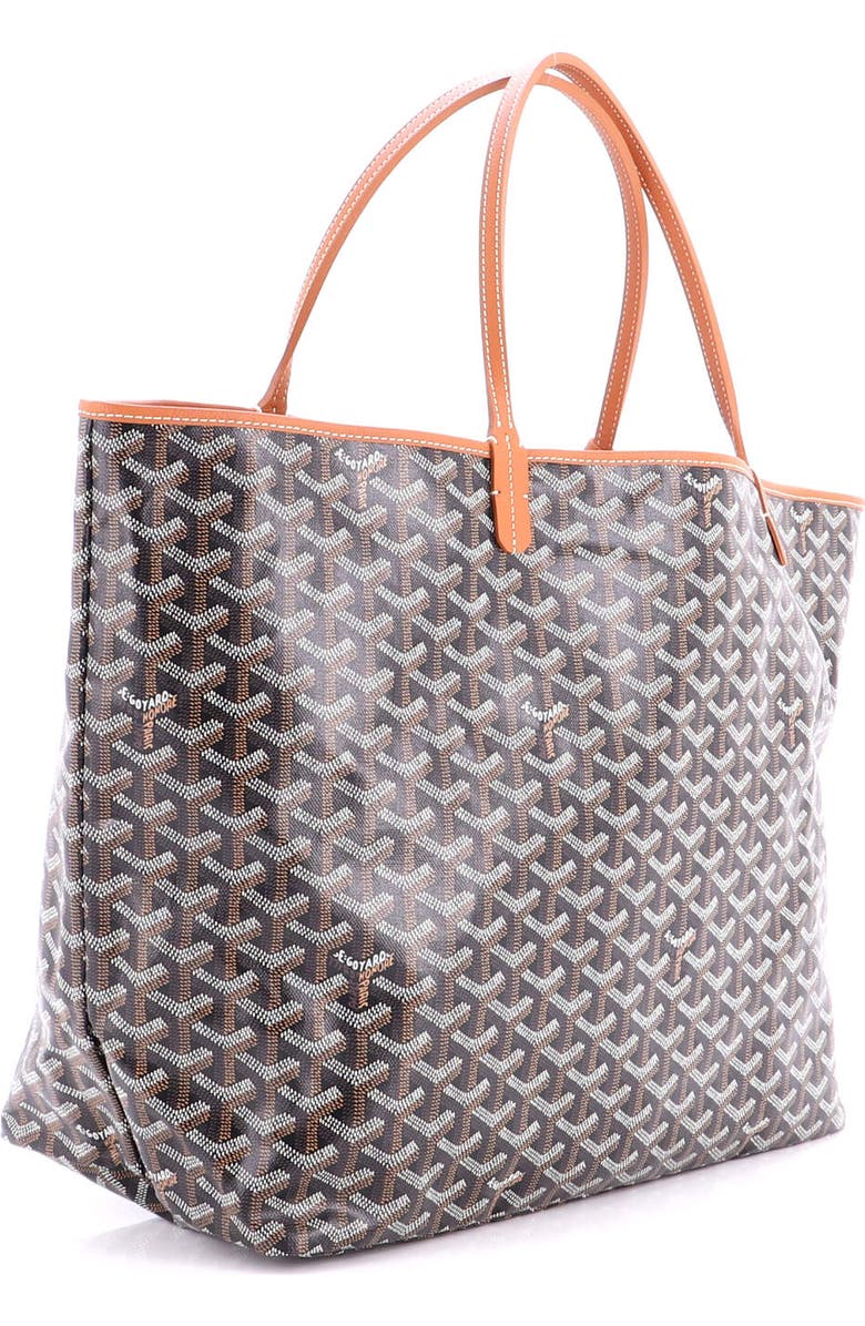 Pre-Owned Goyard Saint Louis Tote Coated Canvas GM, Alternate, color, Brown