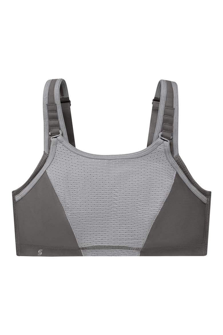 WonderWire® Custom Control Underwire Sports Bra, Alternate, color, GREY