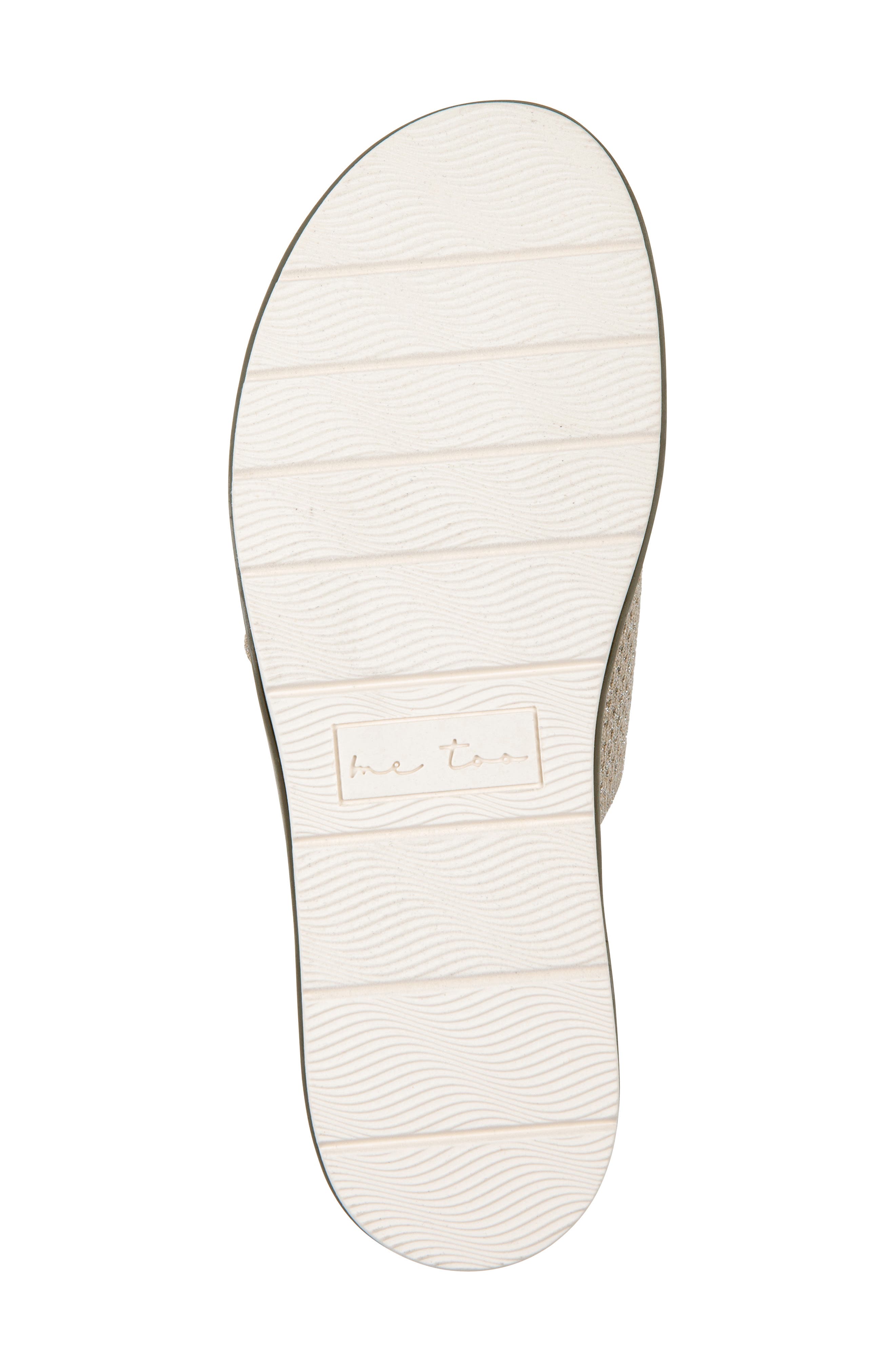 Hollie Slide Sandal, Alternate, color, SESAME METALLIC