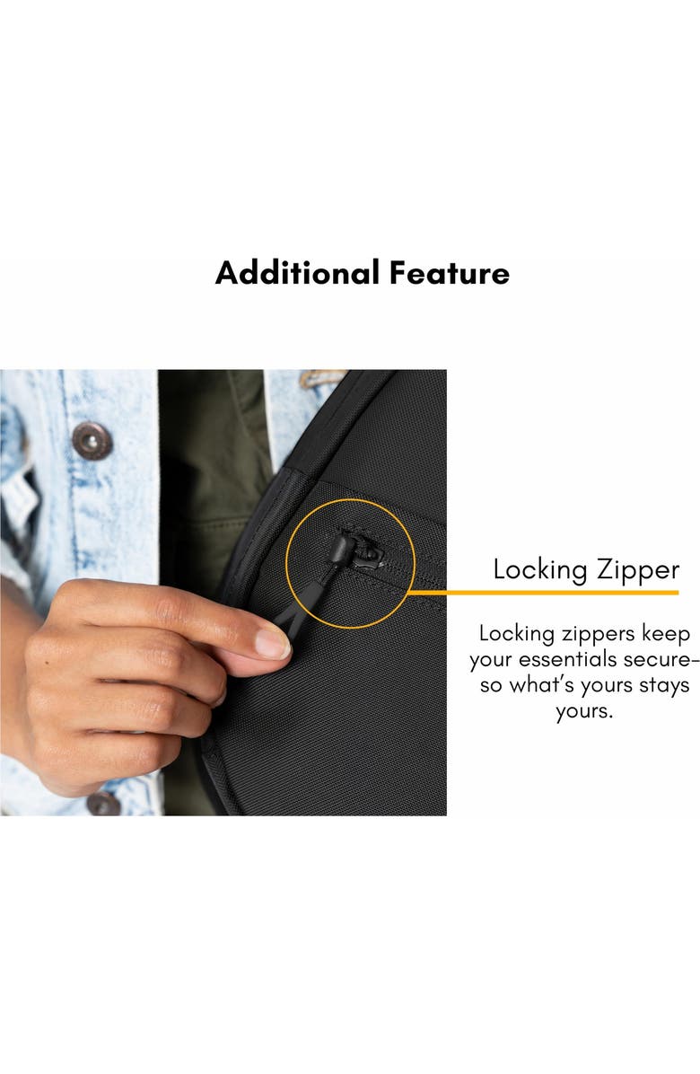 Sherpani Esprit Anti Theft RFID Protection Sling Bag, Fits 10'' Tablet, Wasabi Stone, Alternate, color, Raven