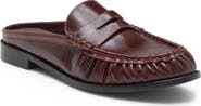 Jeffrey Campbell Zoomz Leather Loafer Mule
