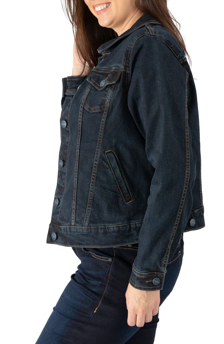 SLINK Jeans Denim Trucker Jacket, Alternate, color, 