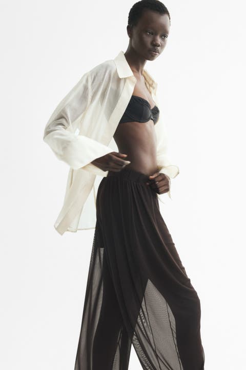 Mesh Balloon Trousers