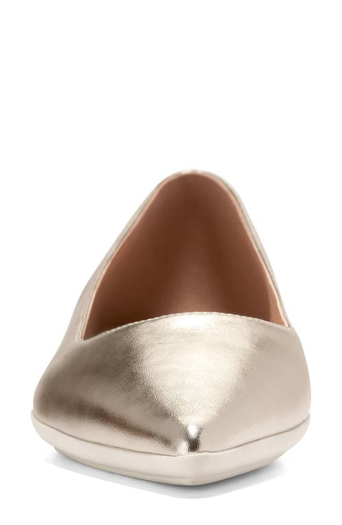 Cole Haan Grand Ambition 2.0 Ballet Flat In Gold