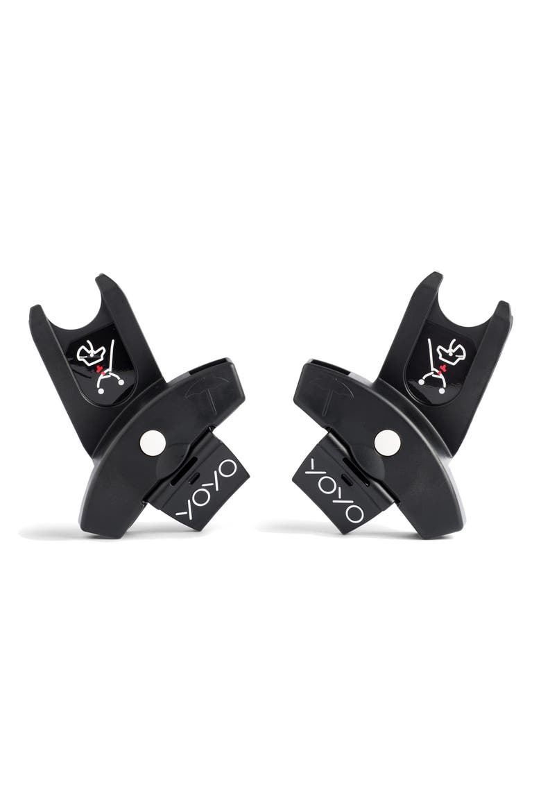 BABYZEN™ Adapters for YOYO+ and YOYO² Stroller & CYBEX, nuna, Clek and Maxi-Cosi® Infant Car Seats, Main, color, BLACK