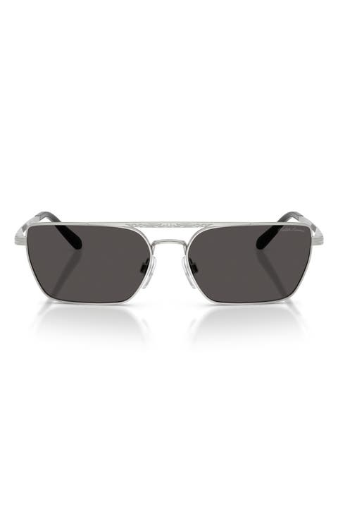 58mm Rectangle Sunglasses
