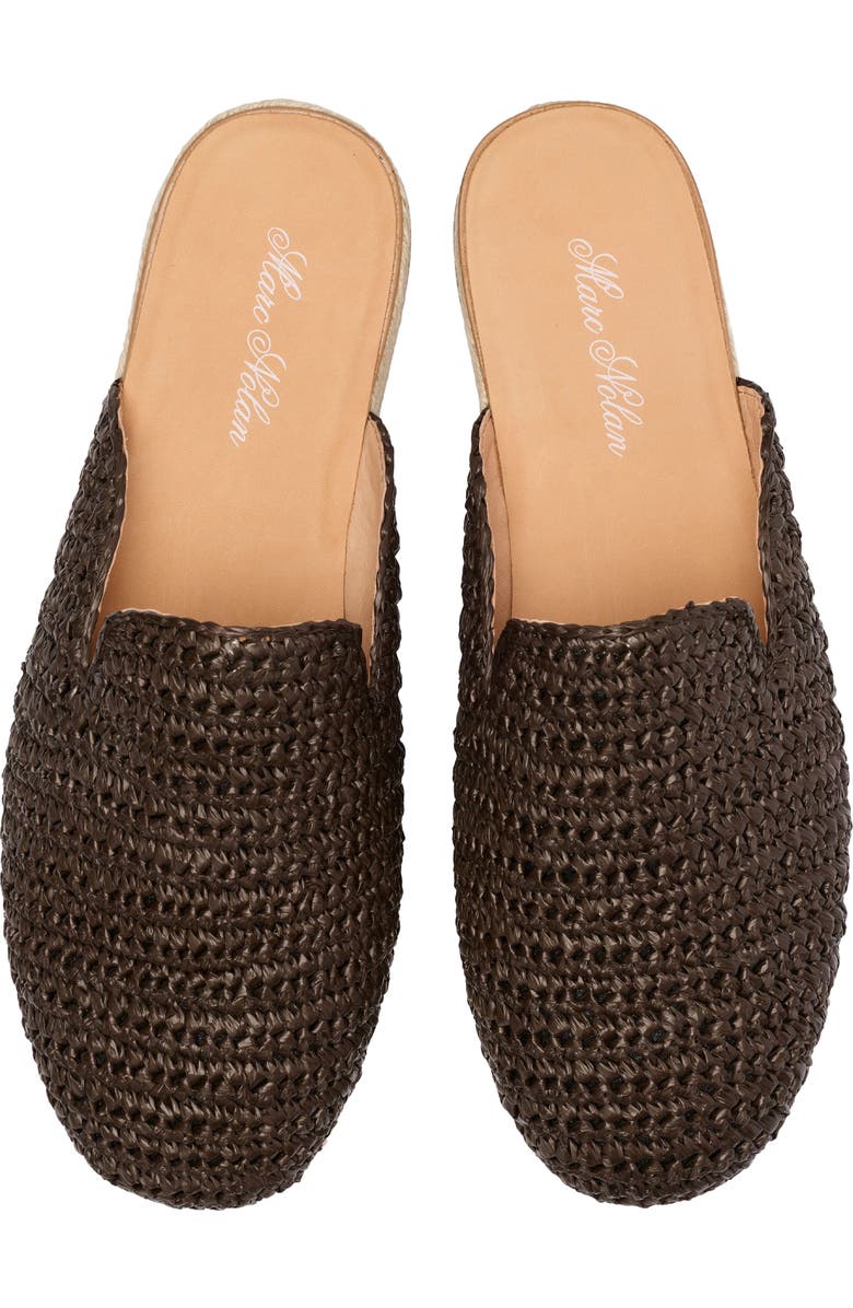 MARC NOLAN Bahia Woven Raffia Mule, Alternate, color, Brown Raffia