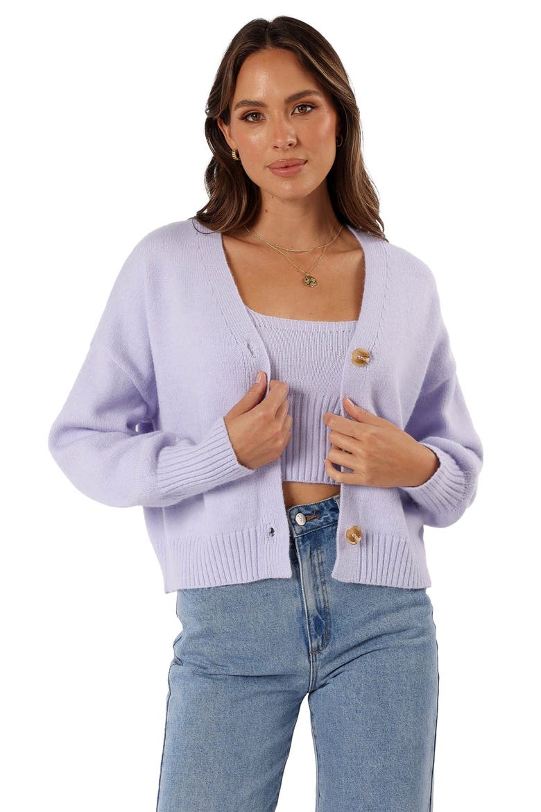 Isabel Crop Sweater Tank, Alternate, color, LILAC