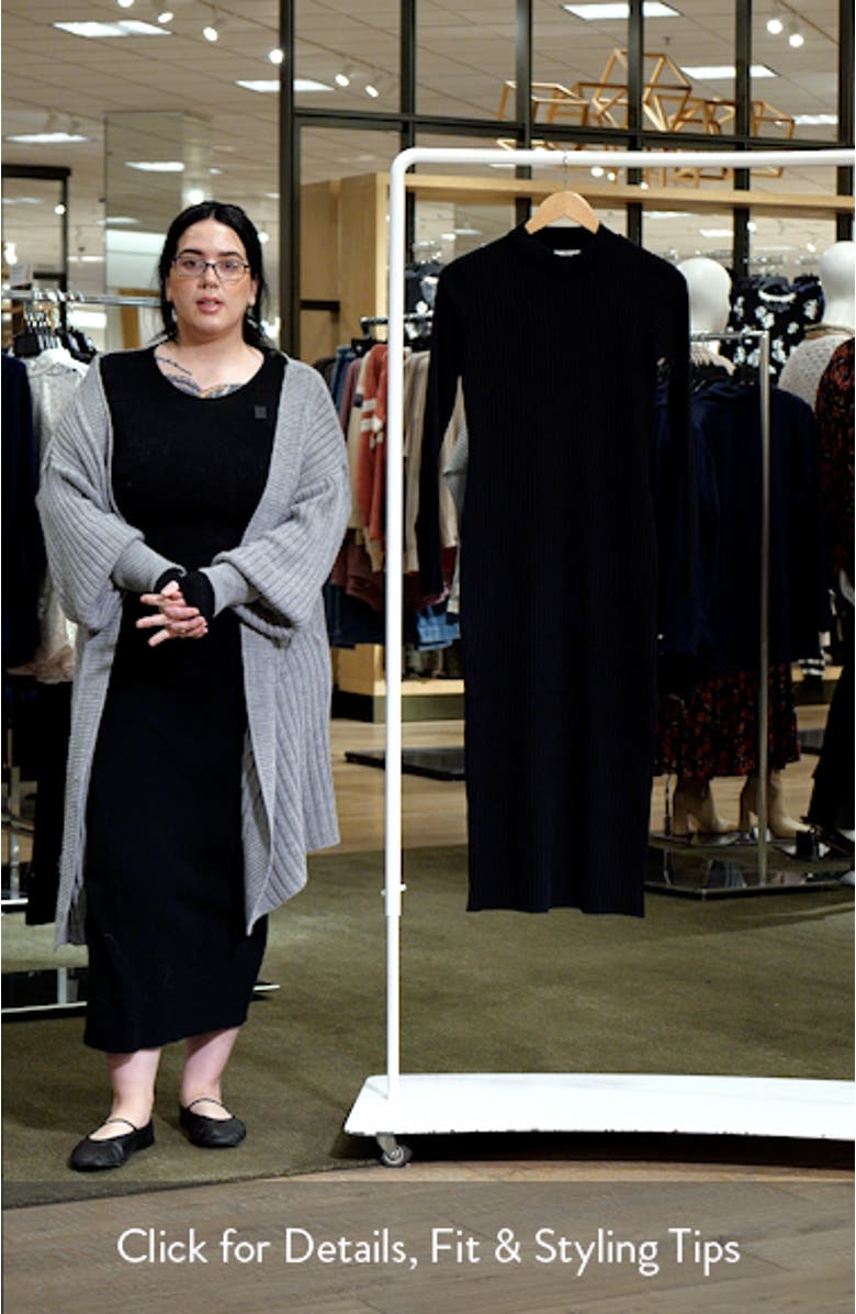 Long Sleeve Rib Maxi Dress, sales video thumbnail