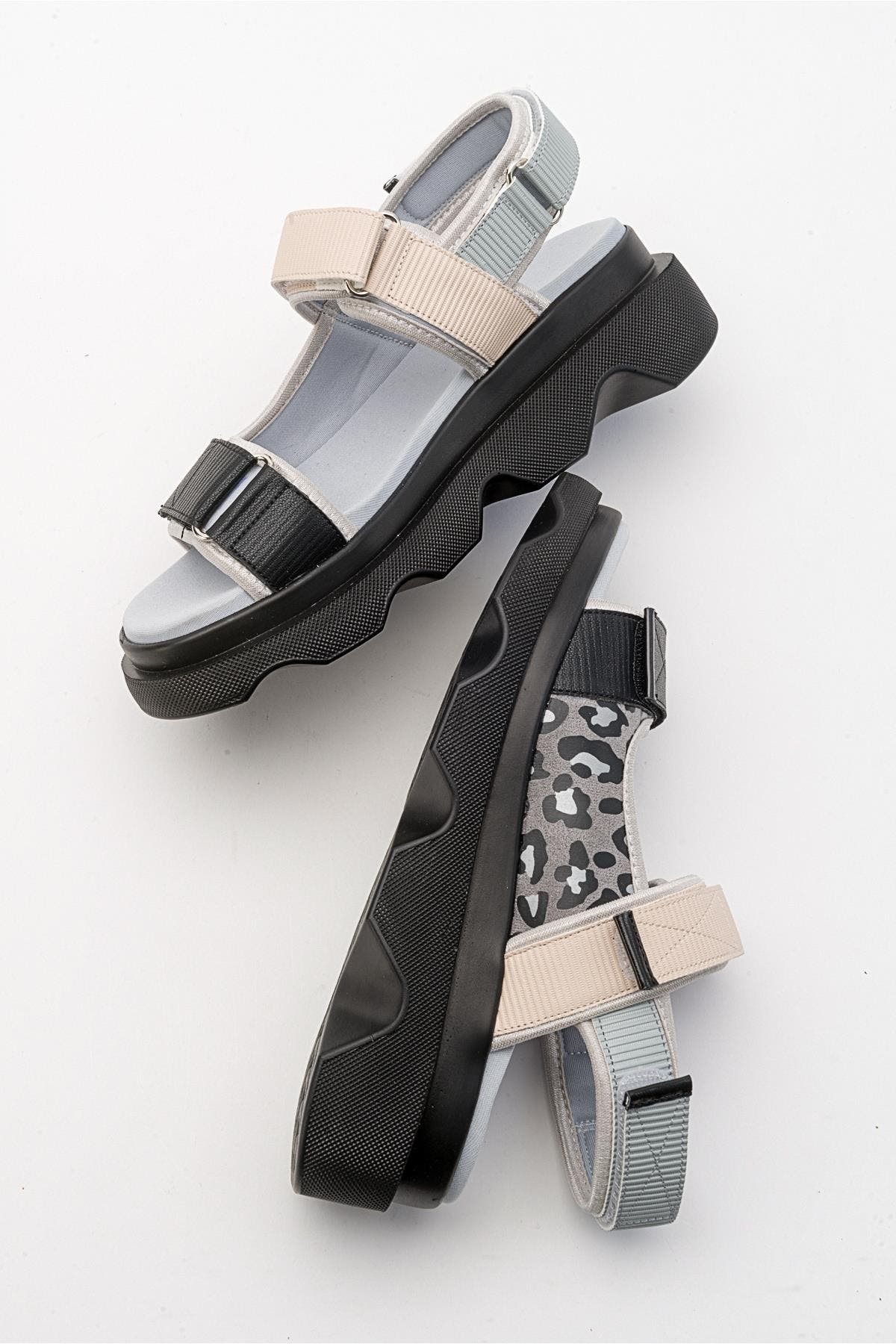 Prologue Shoes Tedy Velcro Strap Sandal, Alternate, color, Grey
