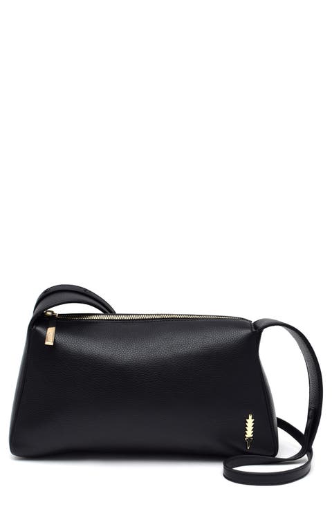 Bella Pebbled Leather Crossbody Bag