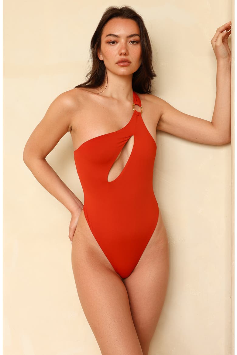 Secret Swim One Piece, Main, color, Molten Lava