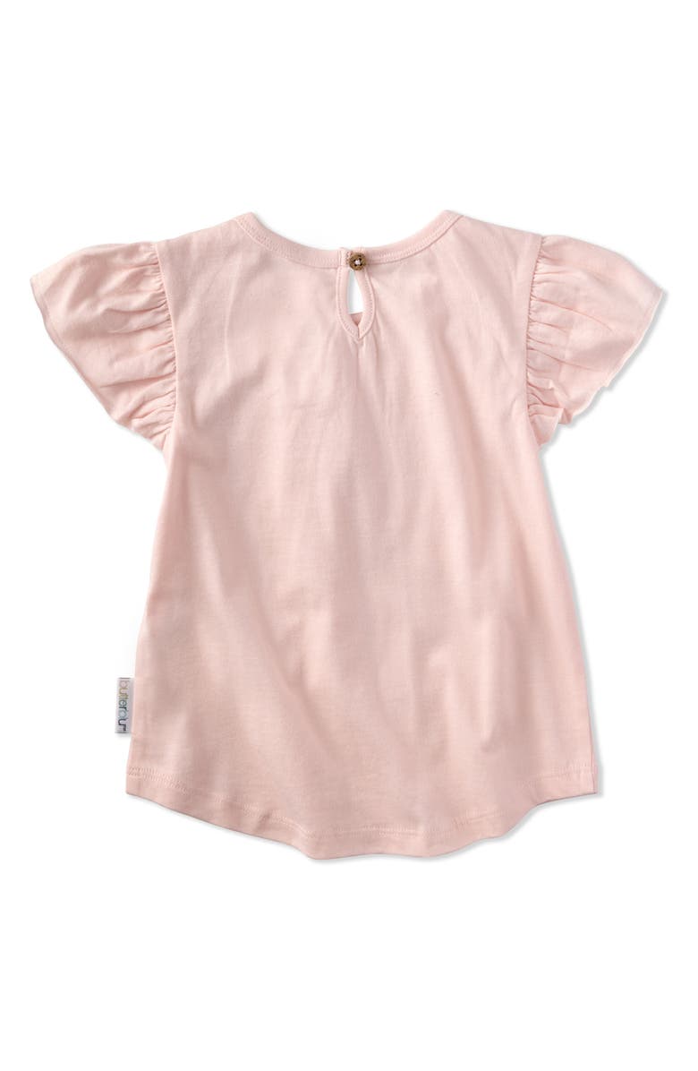 BUTTERBLU Rose Assorted 10-Pack Ruffle Organic Cotton T-Shirts, Alternate, color, Sorbet Frost Rainbow