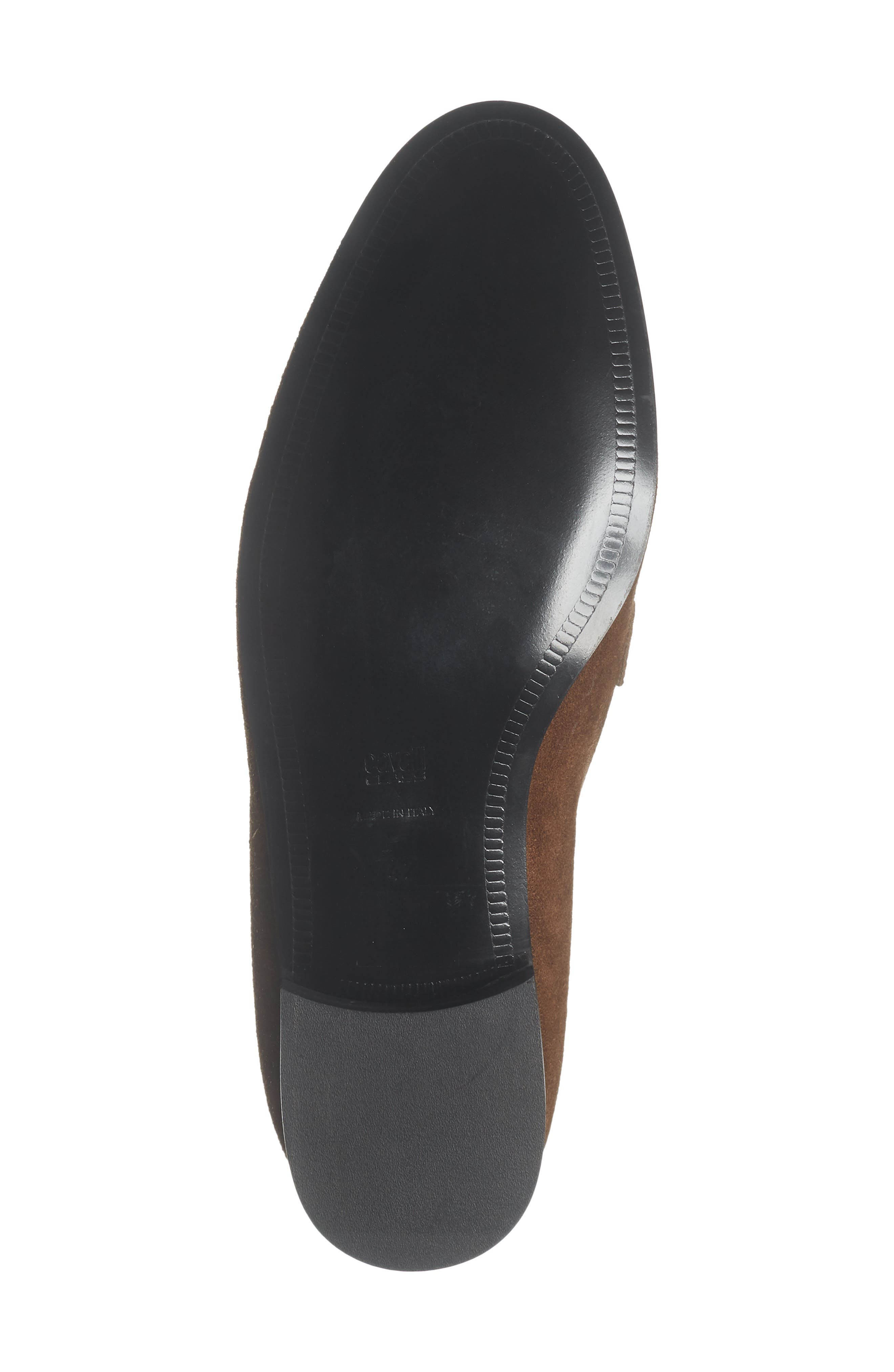 Roberto Cavalli Broadway Bit Loafer, Alternate, color, Suede Dark Brown