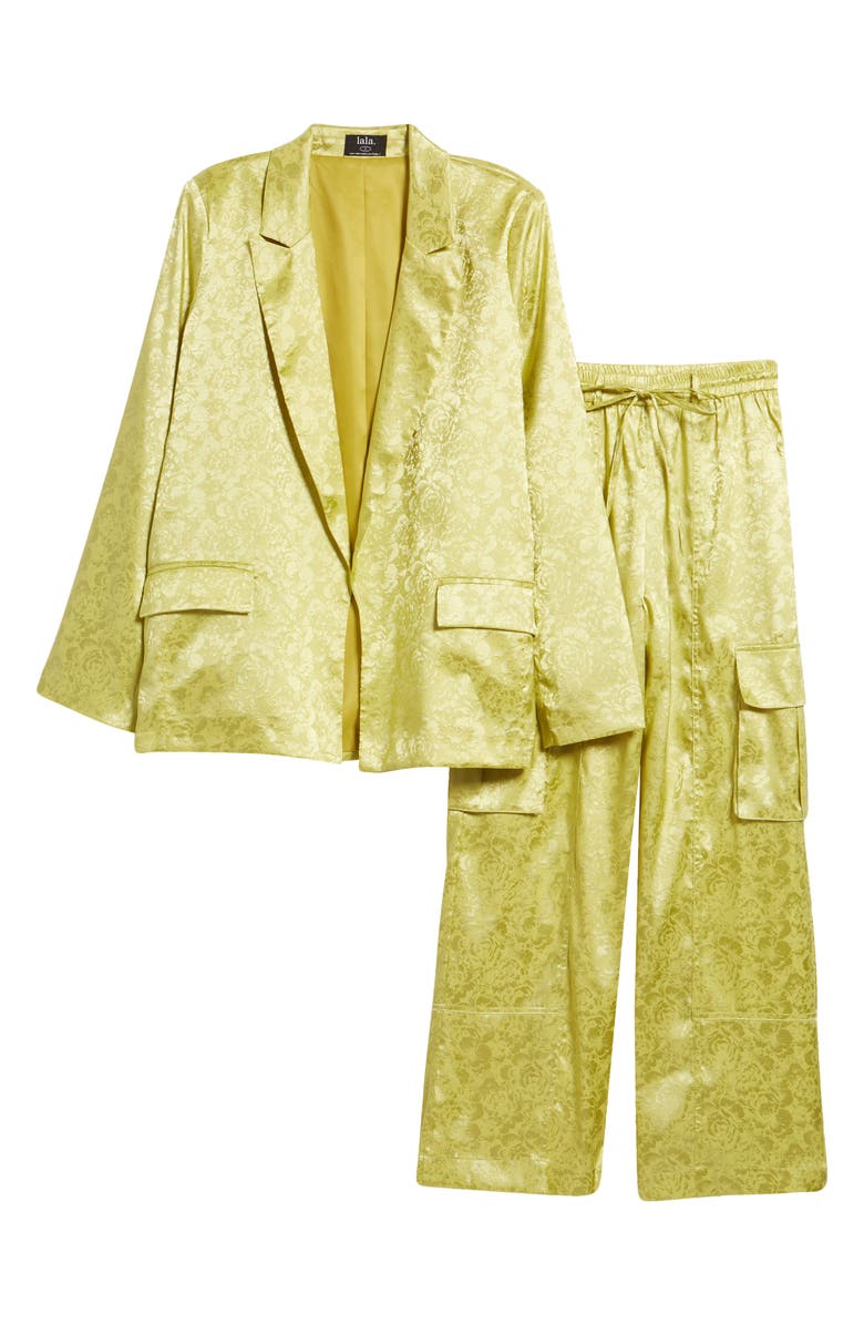 Dressed in Lala Floral Jacquard Blazer & Pants, Alternate, color, 