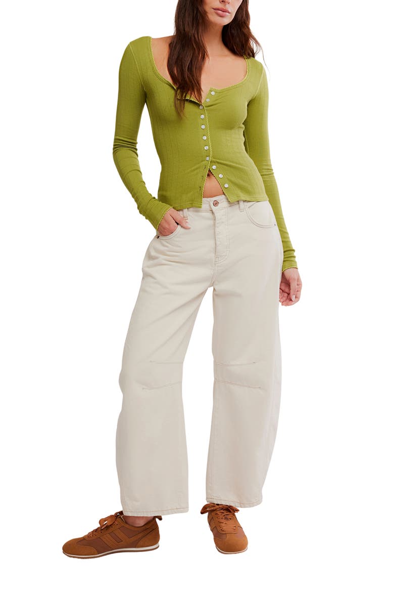 End Game Pointelle Top, Alternate, color, FRESH SPROUTS