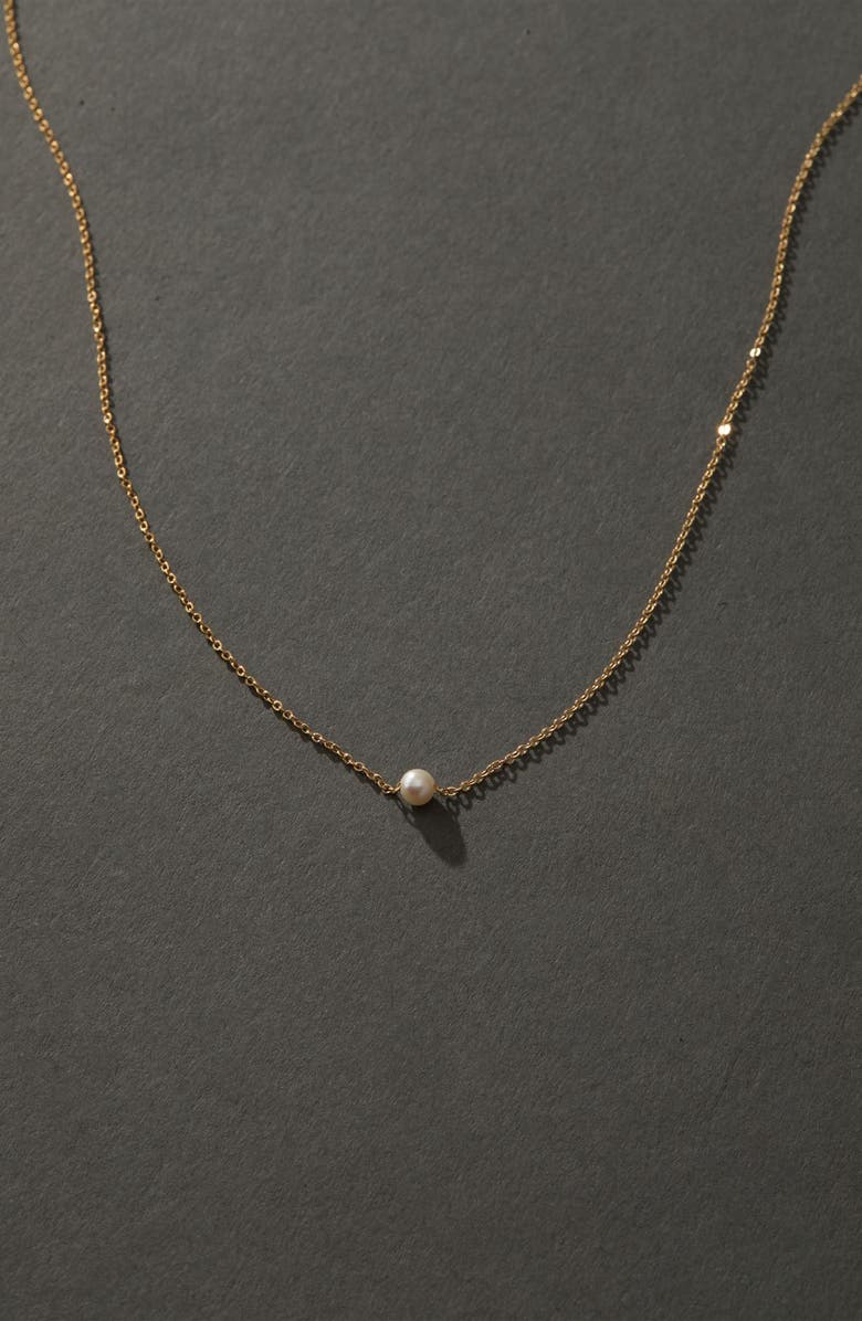 Set & Stones Claire Freshwater Pearl Necklace, Alternate, color, Gold