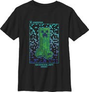 MINECRAFT Boy's Minecraft Creeper Having a Blast Graphic T-Shirt