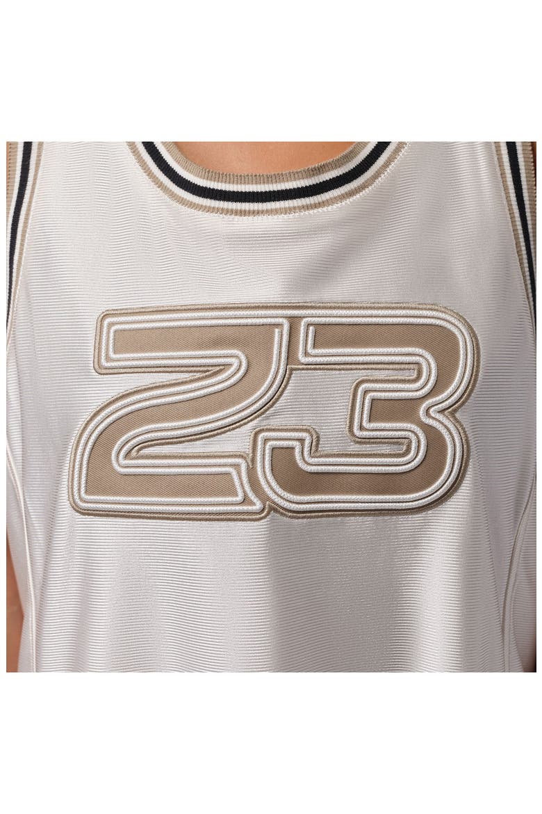 Flight 23 Graphic Jersey Dress, Alternate, color, IVORY