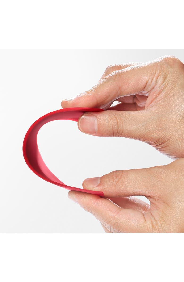 CUISIPRO Flexible Silicone Bowl Scraper, Alternate, color, Red