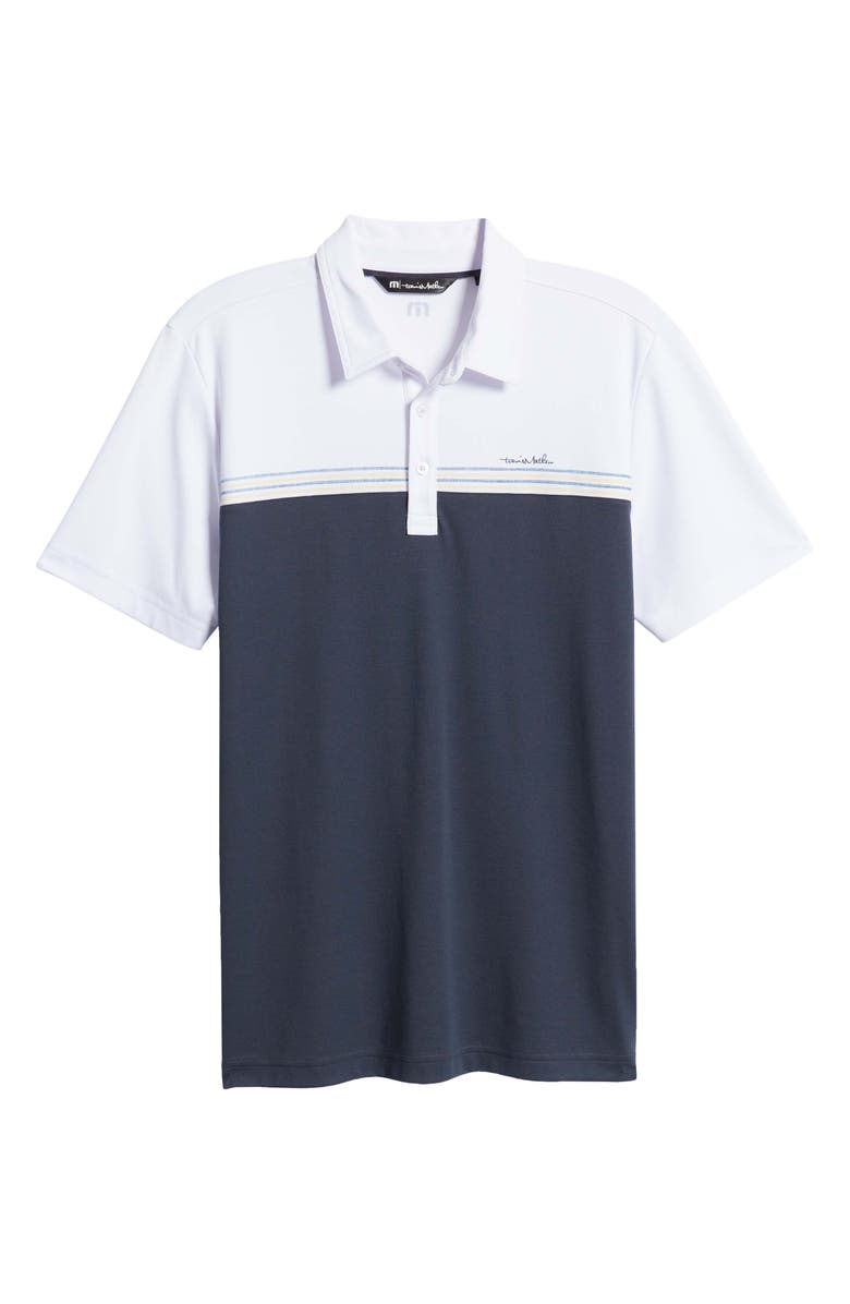TravisMathew Real Stuff Stripe Cotton Blend Polo, Alternate, color, 
