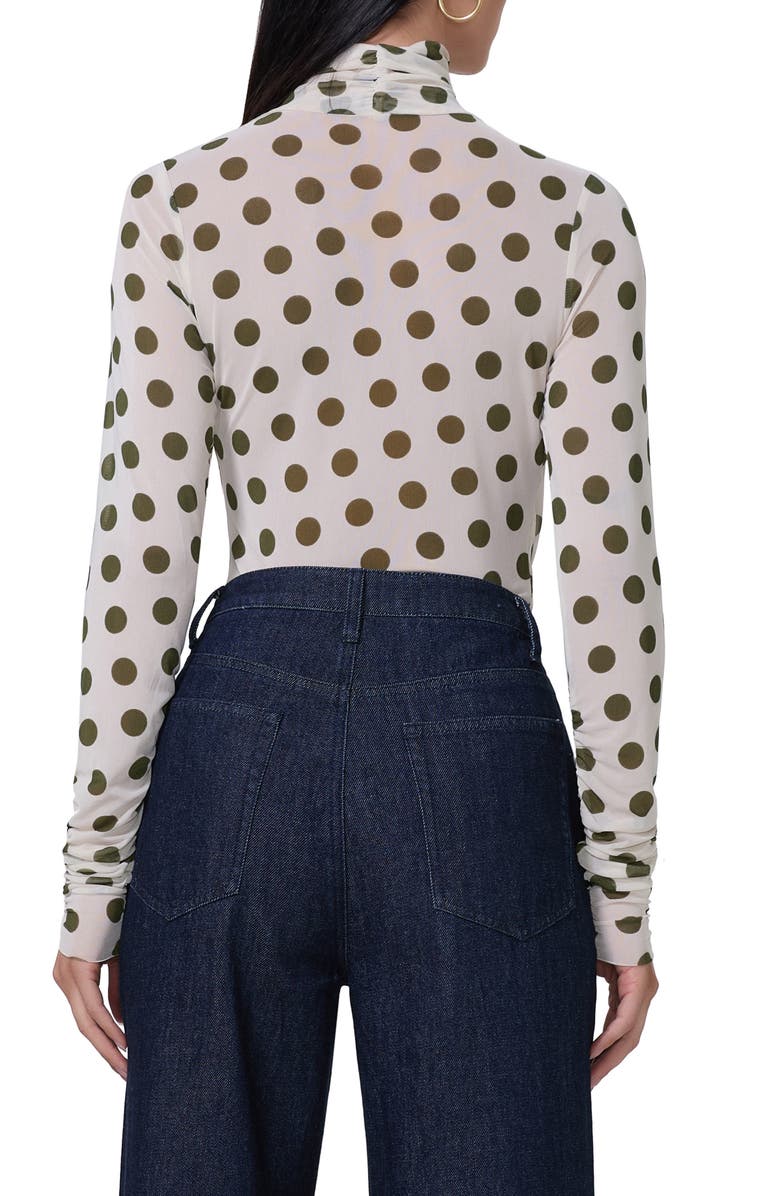 AFRM Martine Mesh Turtleneck Top, Alternate, color,