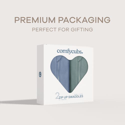 Comfy Cubs Easy Zipper Swaddle Blankets In Multi