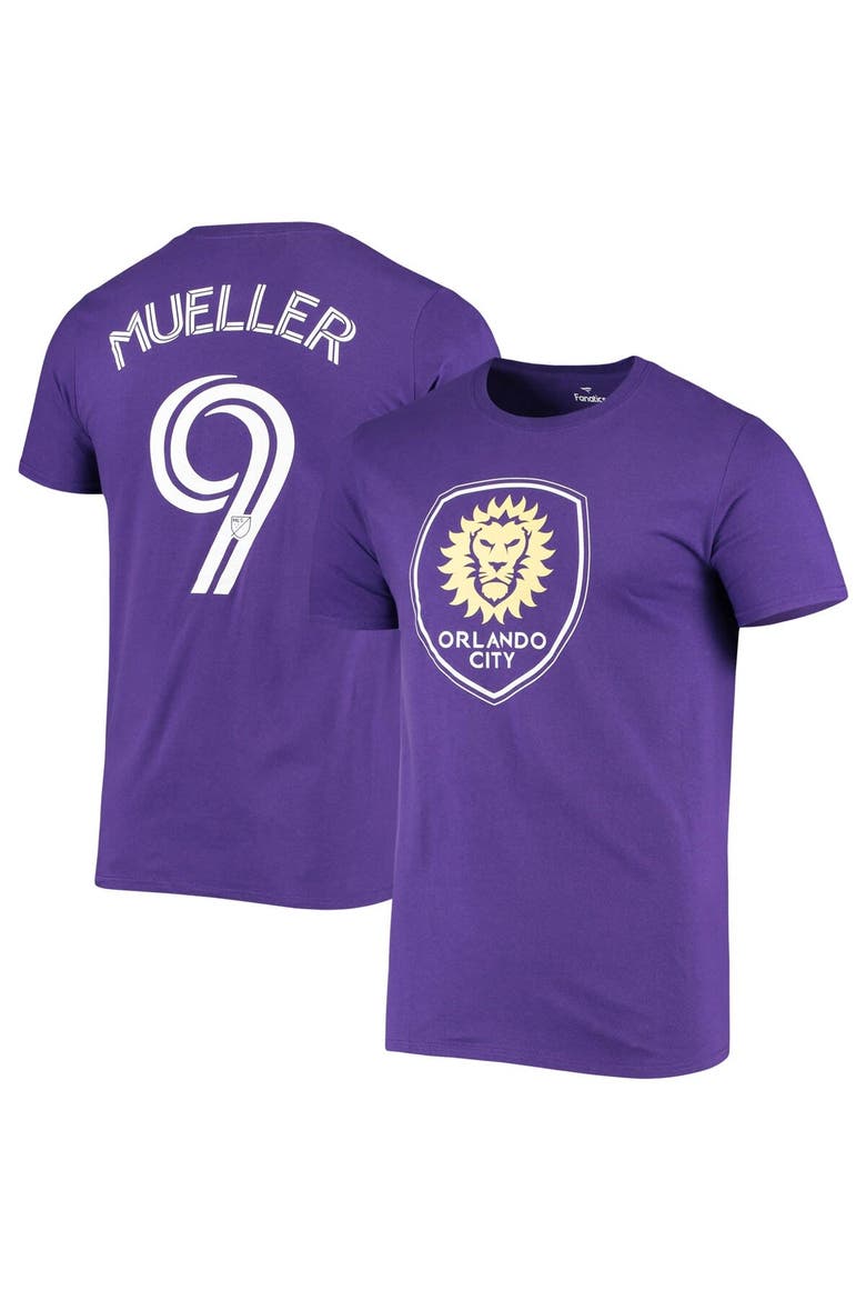 Men's Fanatics Branded Chris Mueller Purple Orlando City SC Authentic Stack T-Shirt, Main, color, Purple