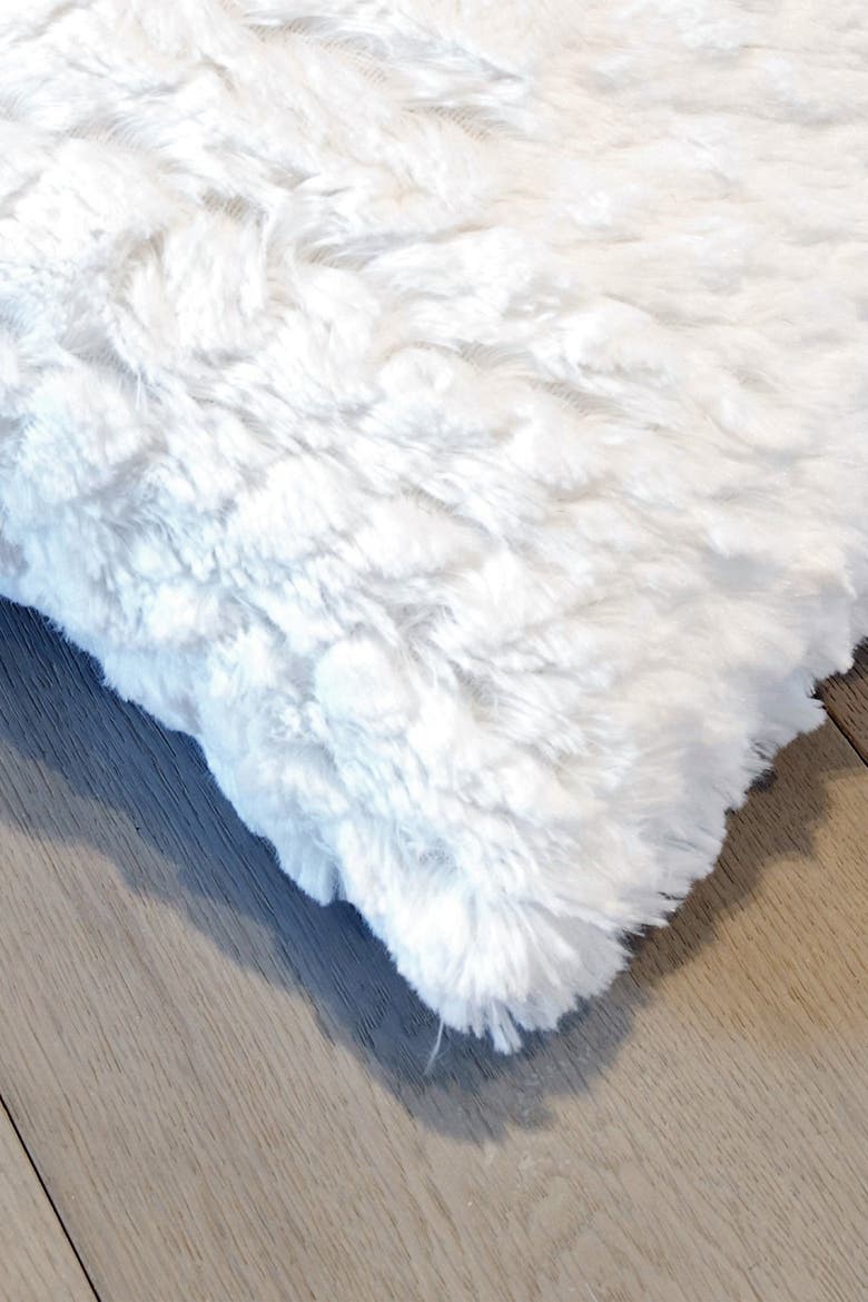 Belton Faux Fur Pillows - Set of 2 - 18" x 18", Alternate, color, IVORY MINK