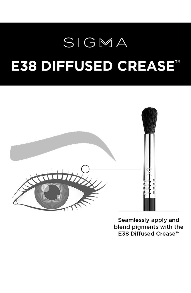 Sigma Beauty E38 Diffused Crease<sup
™</sup
 Brush, Alternate, color, 