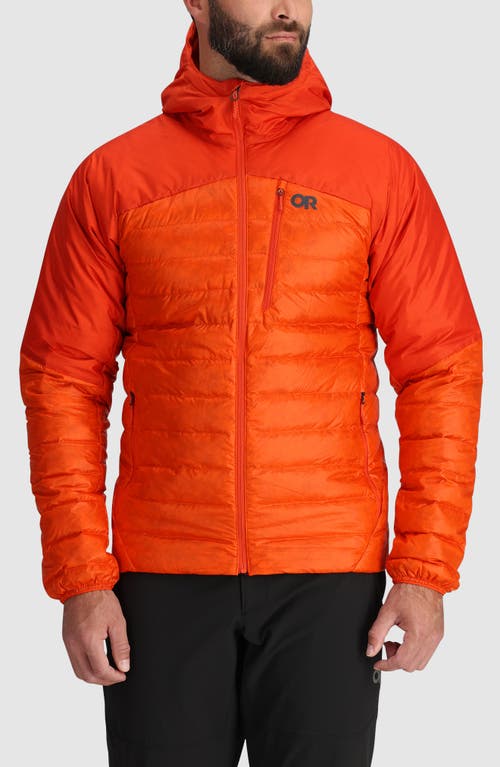 Outdoor Research Helium Water Resistant Hooded 800 Fill Down Jacket In Multi