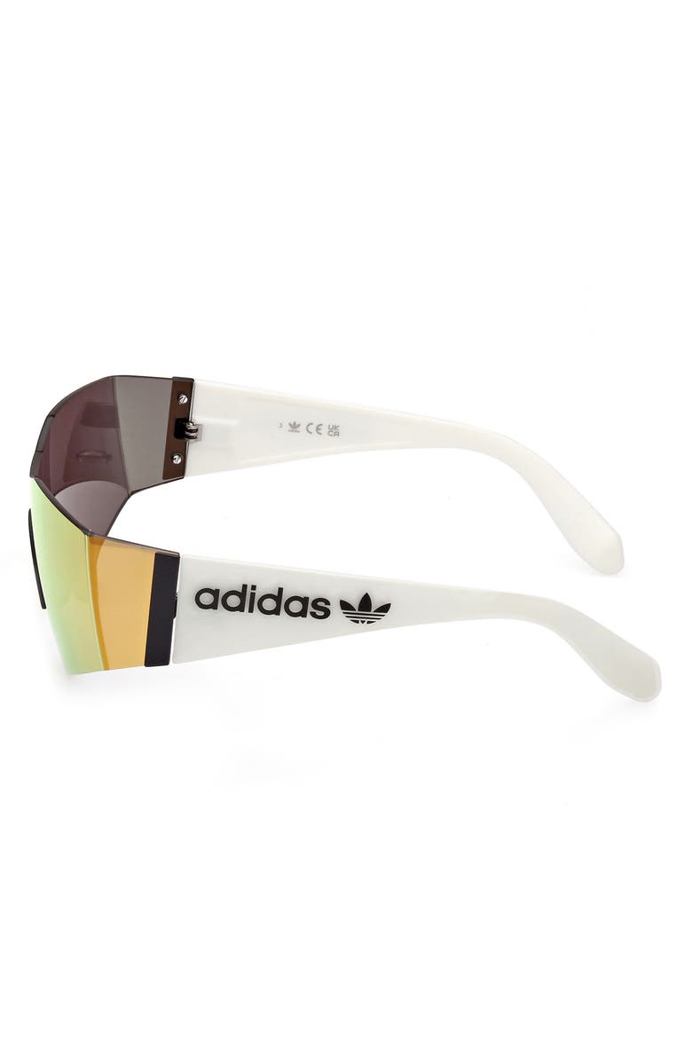 adidas Shield Sunglasses, Alternate, color, Matte Black / Brown Mirror