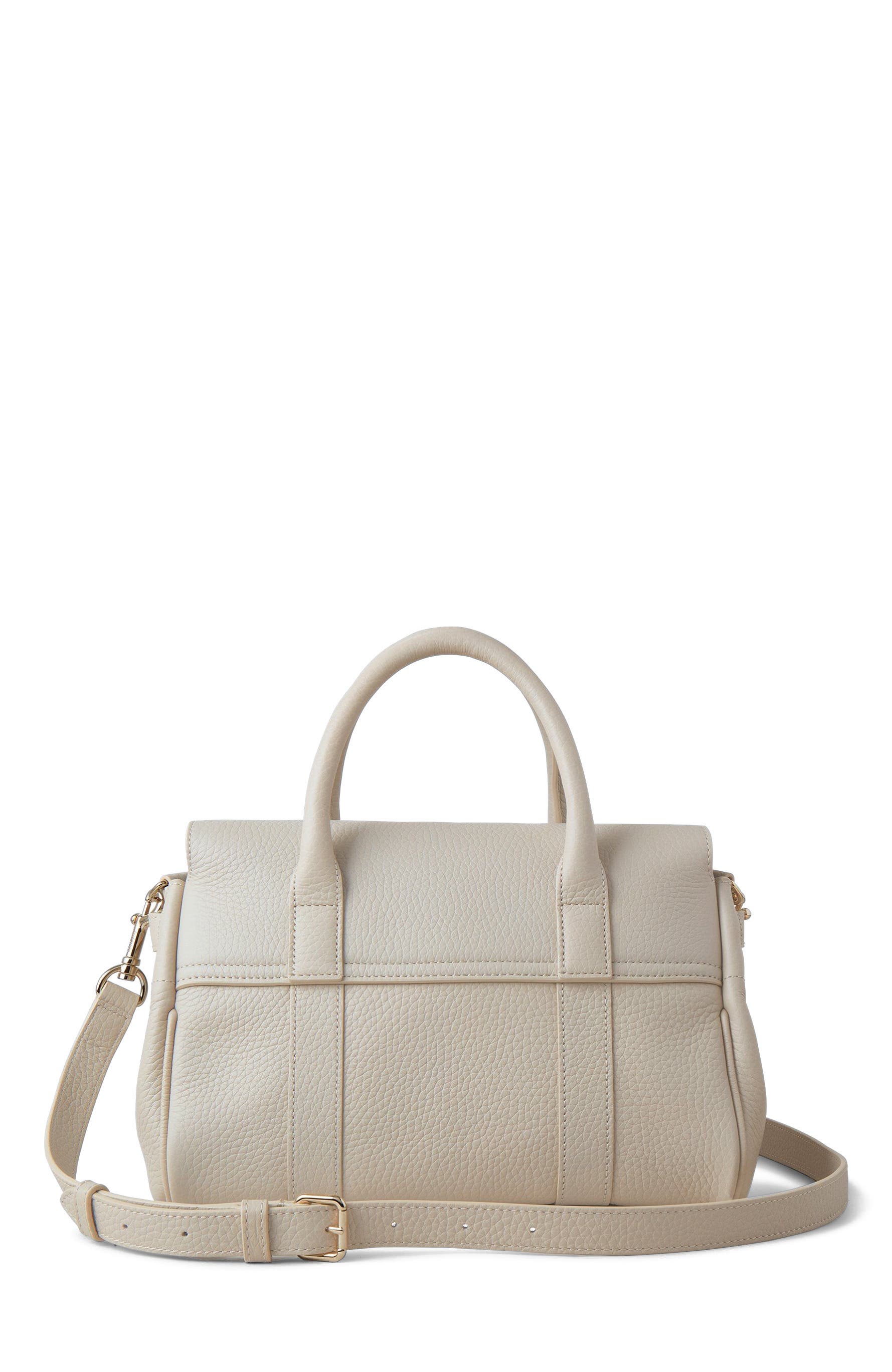 Mulberry Small Bayswater Satchel, Alternate, color, Chalk