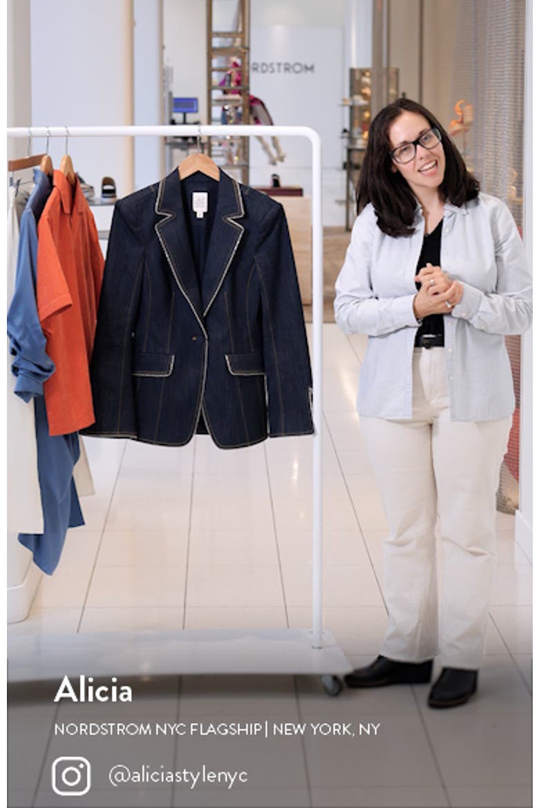 Danicka Stretch Denim Blazer video
