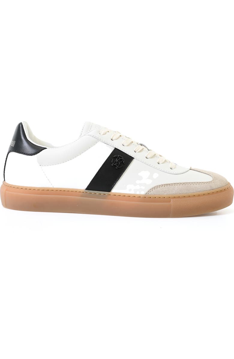 Roberto Cavalli Low Top Sneaker, Alternate, color, White/ Ivory Black