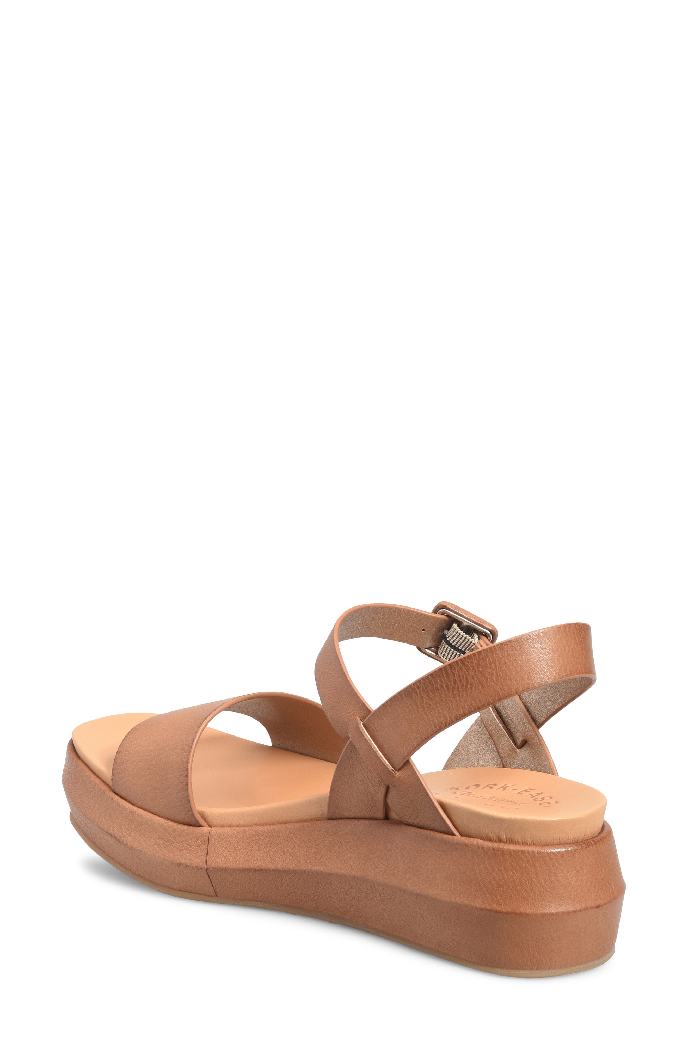 Hallie Platform Sandal, Alternate, color, TAN LEATHER