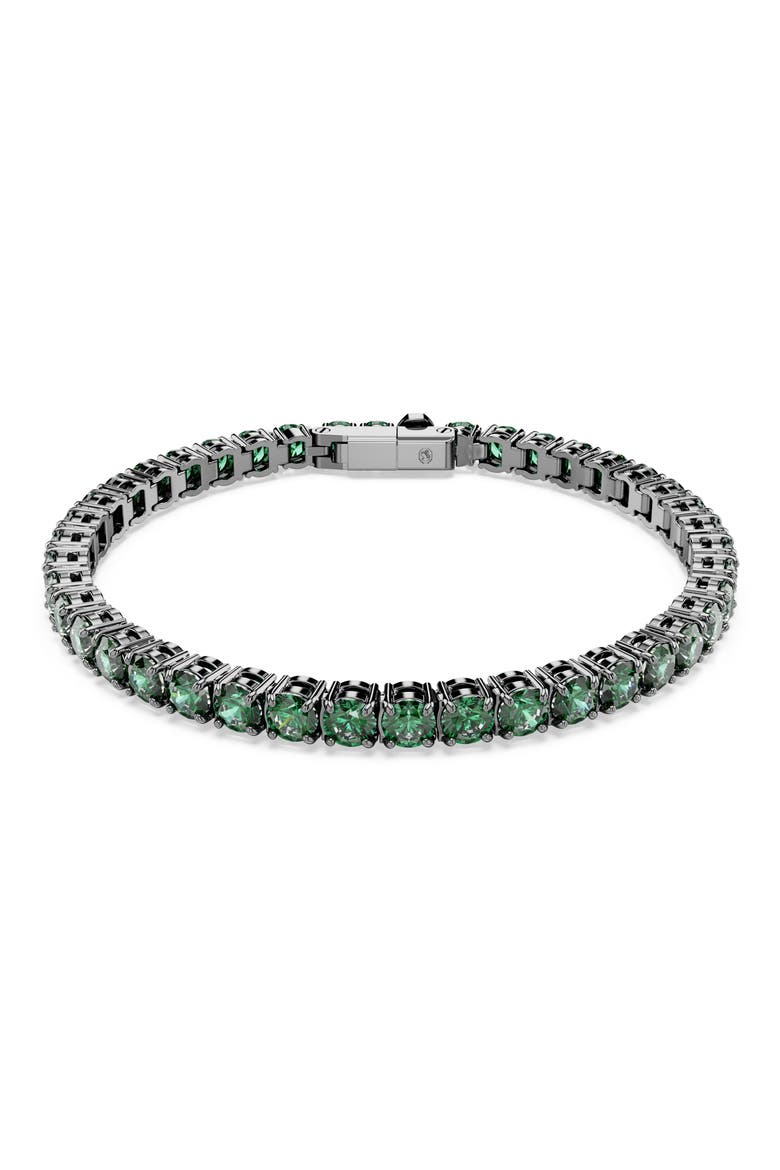 Matrix Tennis Bracelet, Main, color, GREEN