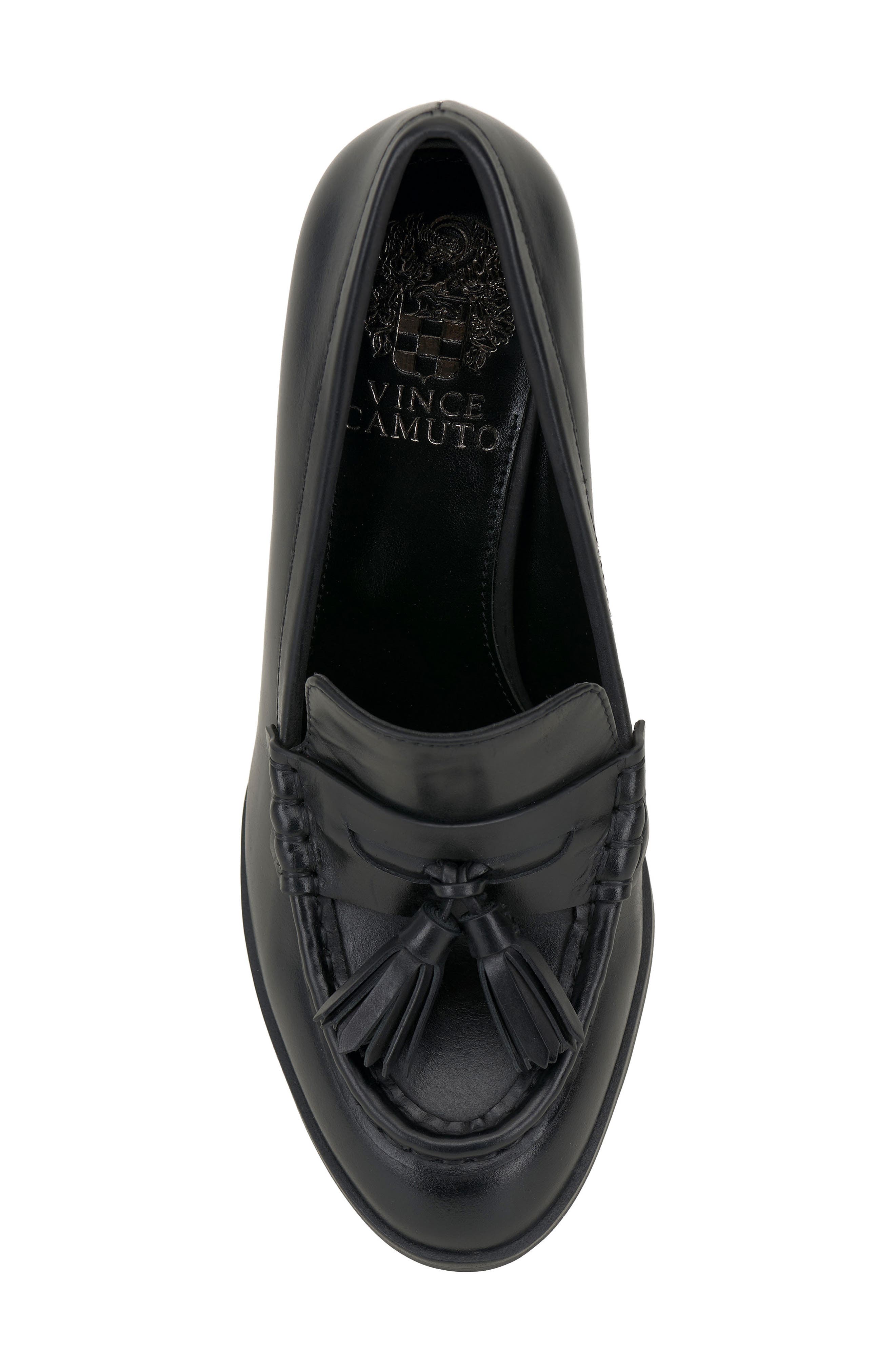 Vince Camuto Chelivia Block Heel Tassel Loafer, Alternate, color, 