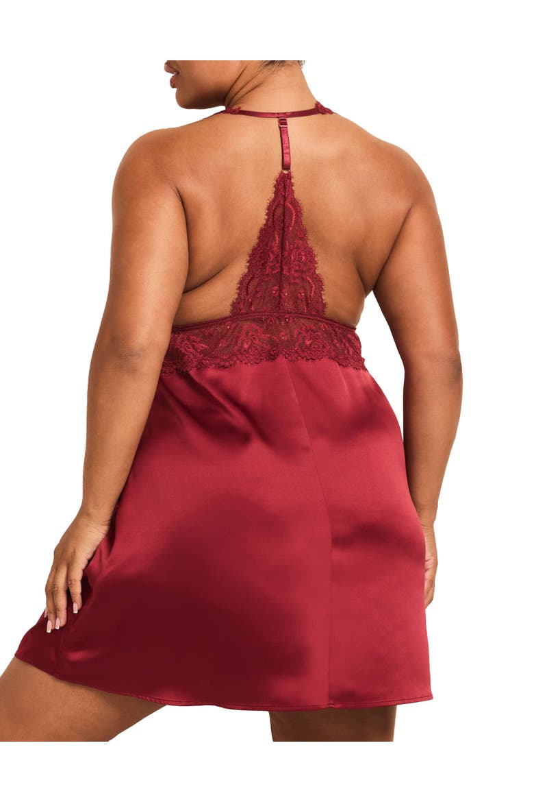 Galilea Slip Lingerie, Alternate, color, Dark red