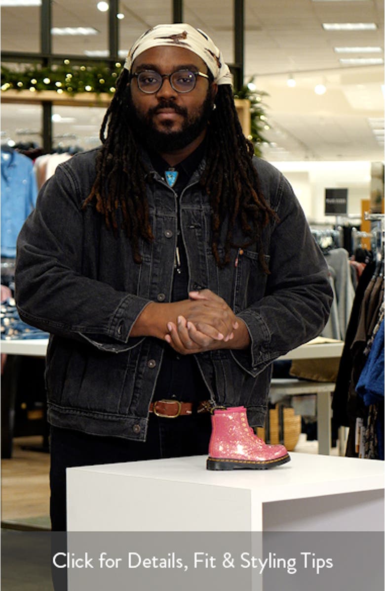 Kids' 1460 Glitter Boot, sales video thumbnail