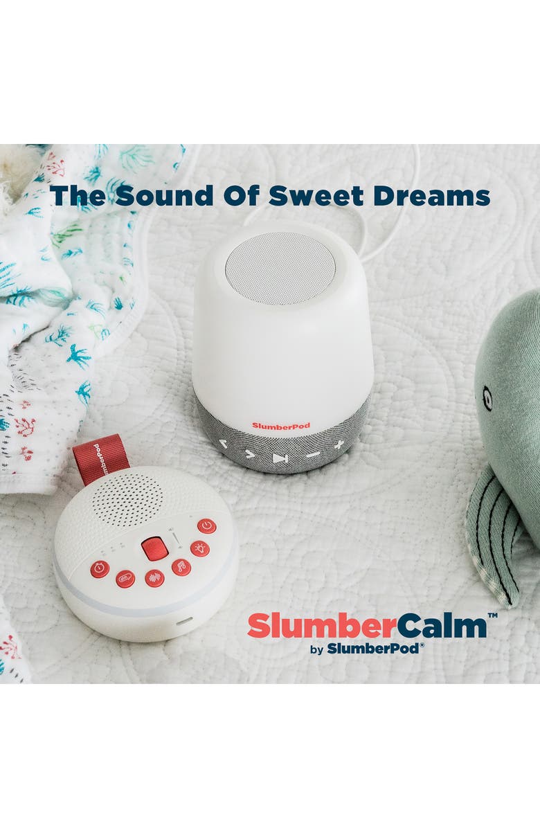 SlumberPod SlumberCalm Portable Sound & White Noise Machine, Alternate, color, White/Red