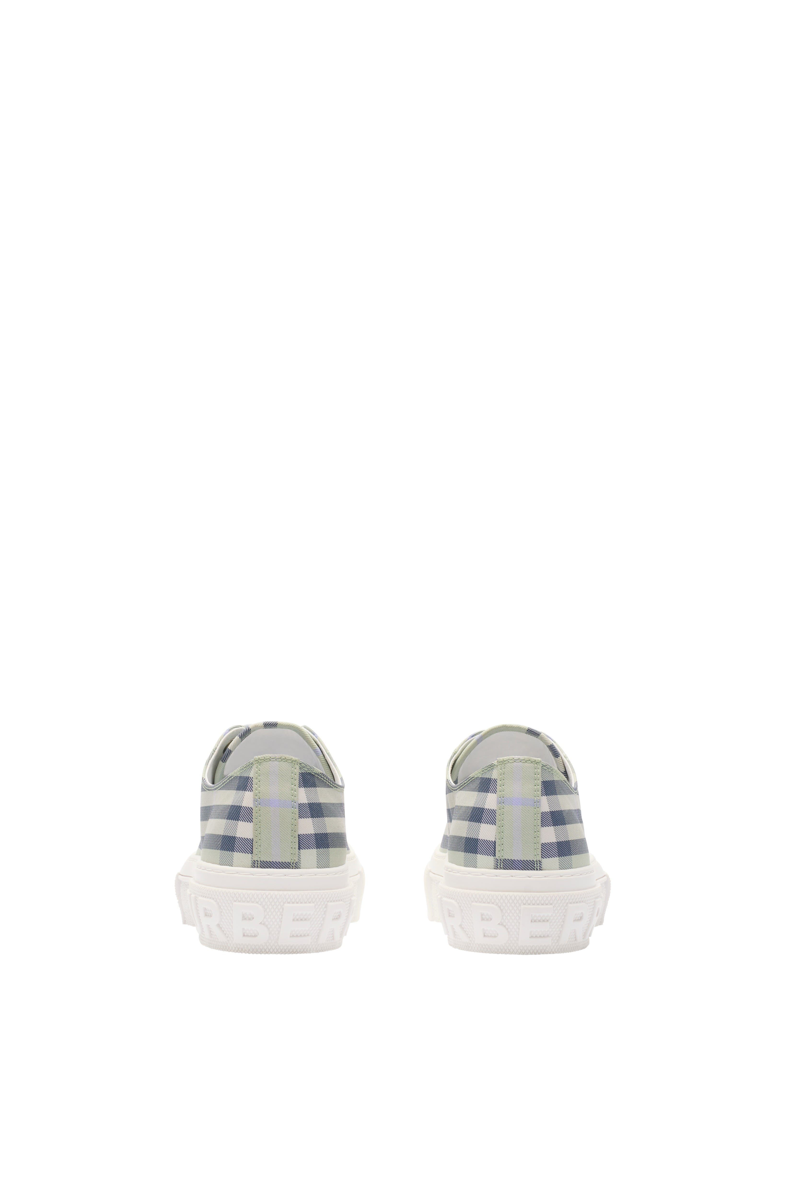 Burberry Check Sneakers, Alternate, color, Seafoam Green