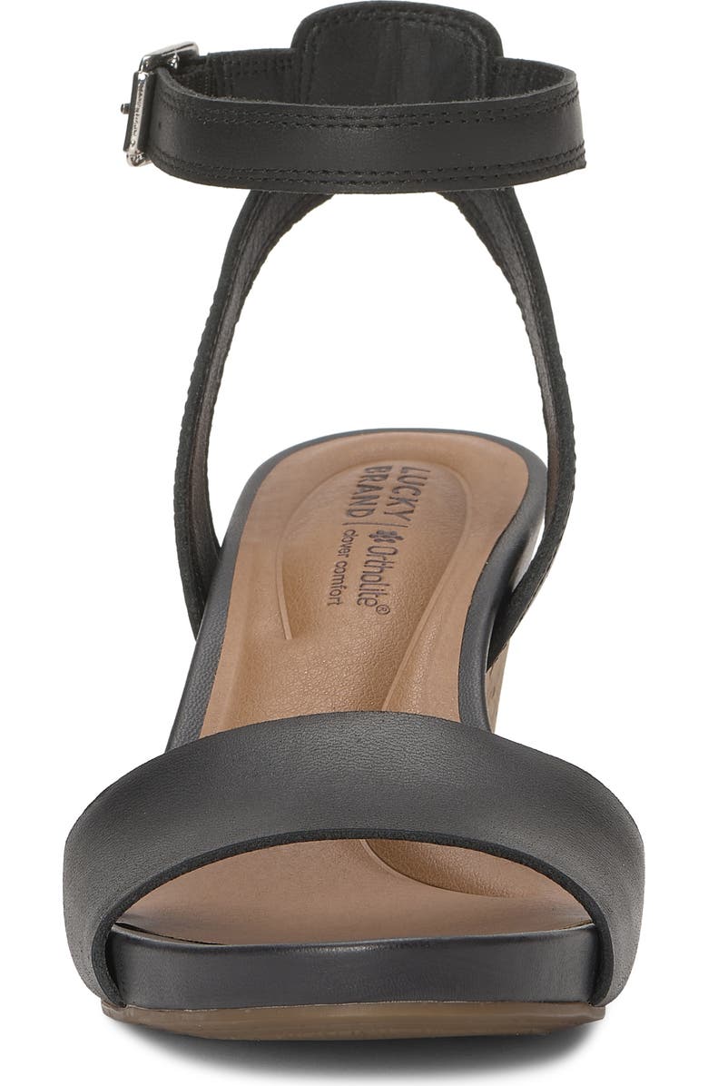 Lucky Brand Lynda Ankle Strap Platform Wedge Sandal, Alternate, color,