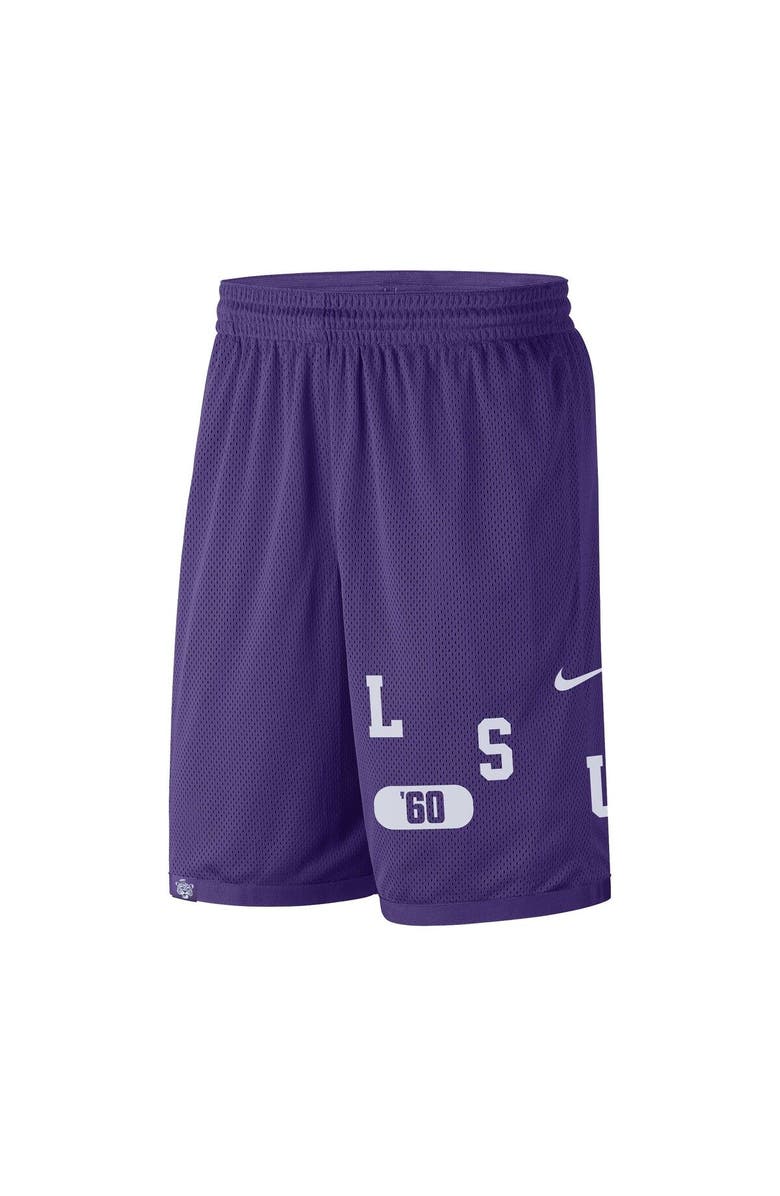 Nike Men's Nike Purple LSU Tigers Wordmark Performance Shorts, Alternate, color, Purple