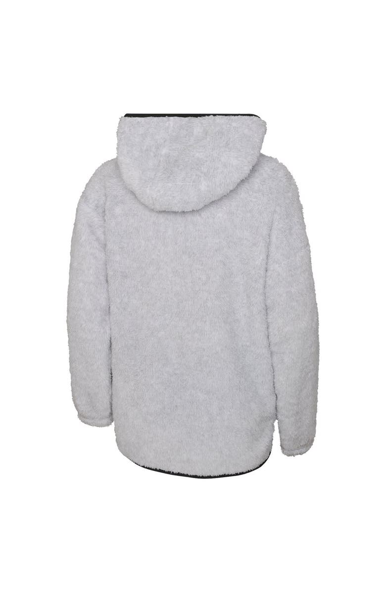 Outerstuff Girls Youth Heather Gray Vegas Golden Knights Ultimate Teddy Fleece Pullover Hoodie, Alternate, color, Heather Gray